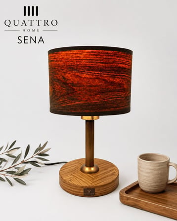 Sena Abajur – Doğal Meşe Ahşap Kaplama