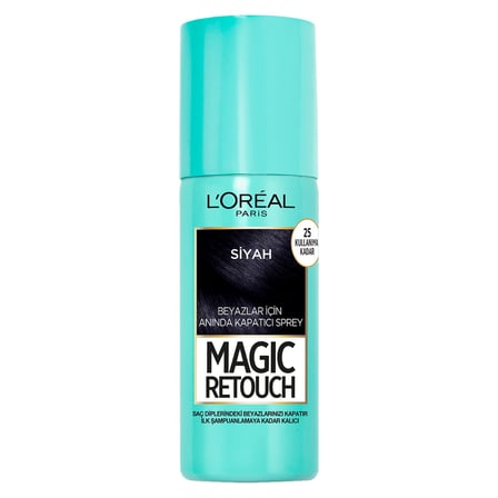 3 Adet L'Oréal Paris Magic Retouch Beyaz Dipleri Kapatıcı Sprey - Siyah