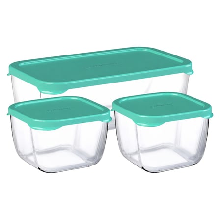 2 Adet Paşabahçe Snow Box Saklama Kabı 3'lü Set 1225 Cc
