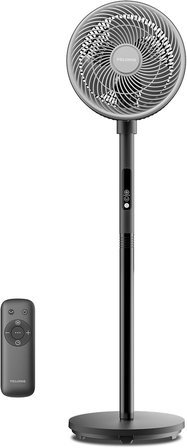 Uzaktan Kumandalı Vantilatör, 36dB Sessiz Çalışma, Hız Ayarı, 60-111cm Ayarlanabilir Yükseklik, Dikey ve Yatay Eksende Salınım, 35 Watt