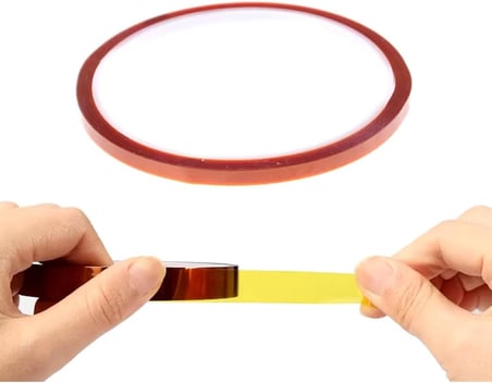 Kapton Bant 5mm x 30 Metre Yüksek Düşük Sıcaklık -73C 260C Termal Isıya Dayanıklı Güçlü Yalıtım DVM.101.464