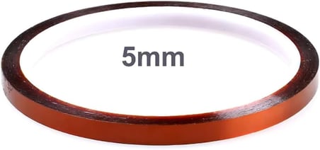 Kapton Bant 5mm x 30 Metre Yüksek Düşük Sıcaklık -73C 260C Termal Isıya Dayanıklı Güçlü Yalıtım DVM.101.464