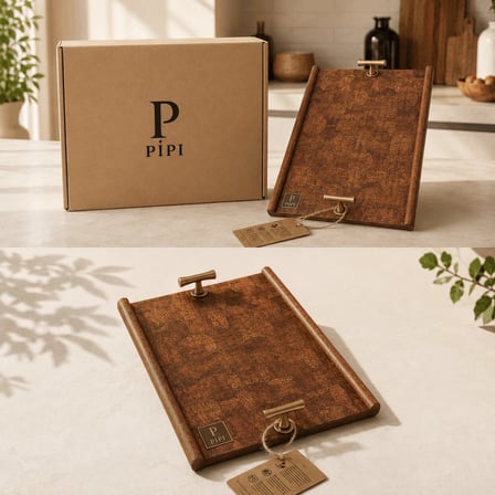 Pipi Collection Dekoratif Ahşap Servis Tepsisi