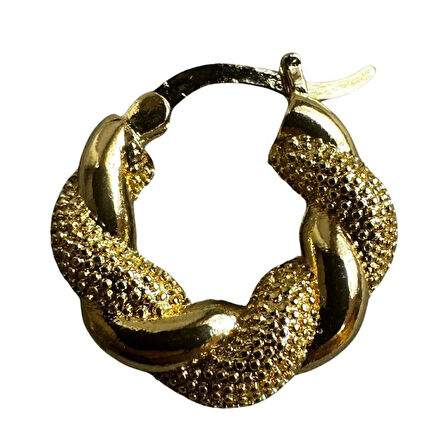 Uretti - İREM 3914 9522 Sarmal Model Çelik Halka Küpe