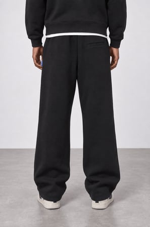Erkek Basic Panda Baggy Eşofman Altı Siyah