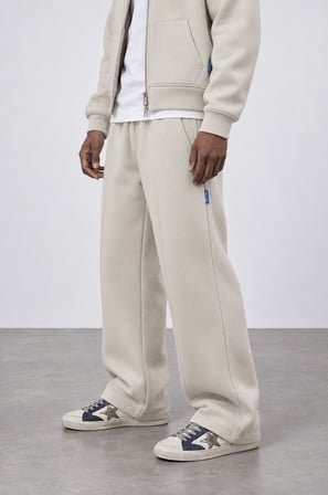 Erkek Basic Panda Baggy Eşofman Altı Bej