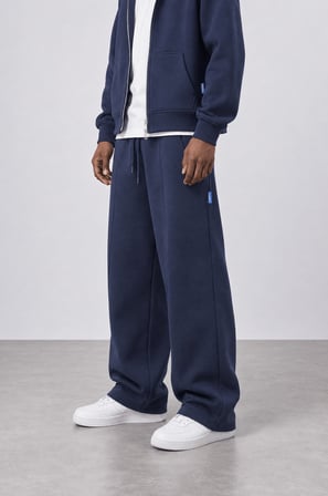 Erkek Basic Panda Baggy Eşofman Altı Lacivert