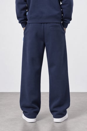 Erkek Basic Panda Baggy Eşofman Altı Lacivert