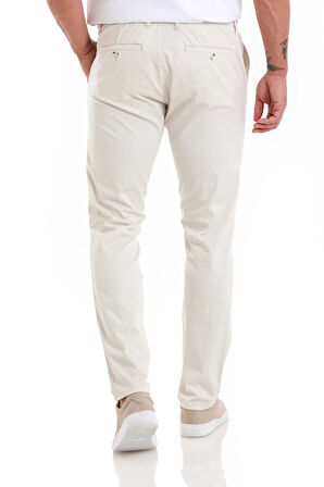 Taş RENGİ Regular Fit Düz Yandan Cep Pamuklu Jogger Kanvas Pantolon