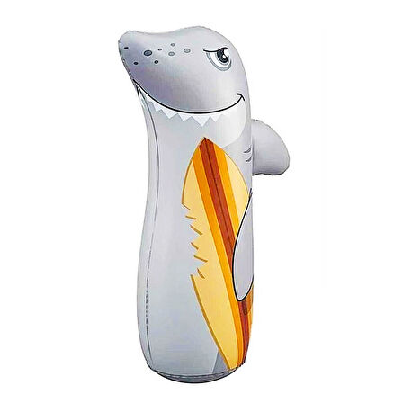 Bestway 52152 Bop Bags Köpek Balığı Desenli Hacıyatmaz 89 Cm Sulu Hacı Yatmaz