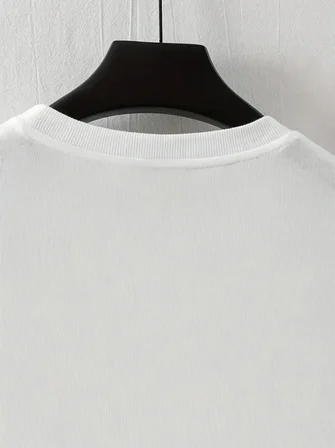 Modi Green Baskılı Oversize Bisiklet Yaka T-shirt - Beyaz