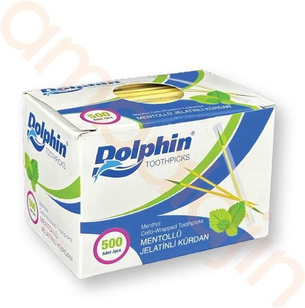 1 PaketDolphin Mentollü Jelatinli Kürdan 500'lü Paket