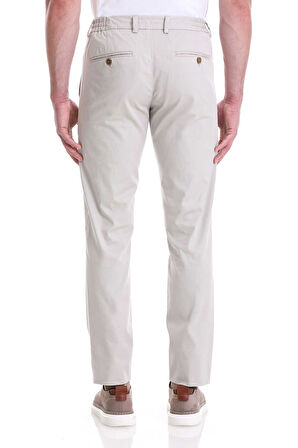 Taş Dinamik Fit Desenli Pamuklu Yandan Cepli Jogger PantoloN TAŞ RENGİ