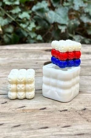 Bubble Kabak Tekli Mum Kalıbı (Silikon) 1 Adet