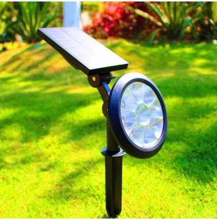 18w 6400K Beyaz Işık Güneş Enerjili Kazıklı Çim Lambası Cata Solar Bahçe Armatürü