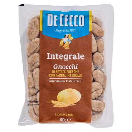 5 Adet De Cecco Tam Buğday Unlu Patatesli Gnocchi Makarna 500 G