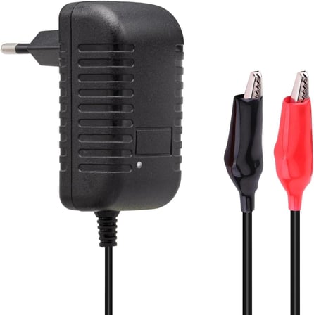 12V 2 Amper Akü Şarj Cihazı 13.8V - 14.4V Jel Kuru Asitli Akülere Uygun 10 Amper ve Altında Aküler için Motor ve Motosiklet Uyumlu