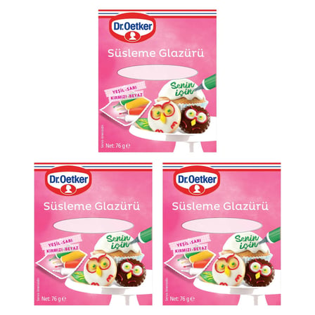 5 Adet Dr. Oetker Süsleme Glazürü