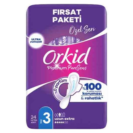 5 Adet Orkid Platinum Özel Seri Uzun Extra 24'lü