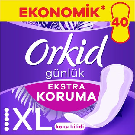 Orkid Extra Koruma Günlük Ped Extra Uzun 40 Adet Ped