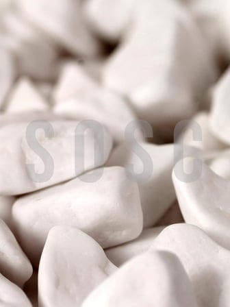 Beyaz Çakıl taşı Dolomit Taşı Bahçe süsü Akvaryum taşı Dere çakıl taşı 1-2 cm 3 Kg
