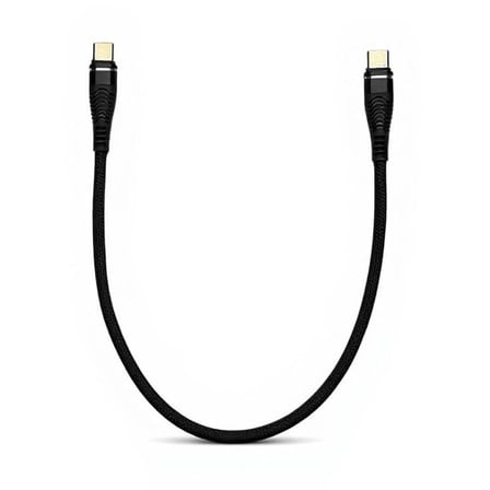 Type-C to Type-C Kablo 30 cm – 60W Hızlı Şarj ve 5Gbps Veri Aktarımı | Dayanıklı Örgü Kaplama, Telefon, Tablet ve Laptop Uyumlu