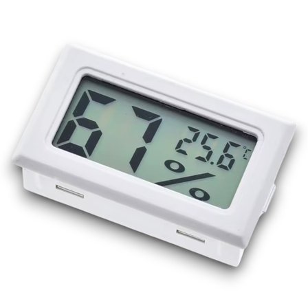 Mini Lcd Dijital Elektronik Beyaz Termometre Higrometre Sıcaklık Nem Ölçer (KABLOSUZ)