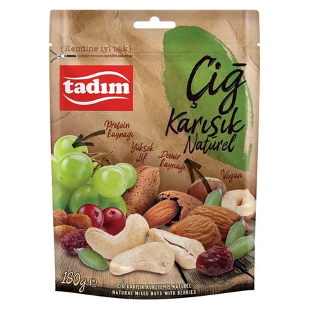 5 Adet Tadım Çiğ Karışık Naturel 180 G