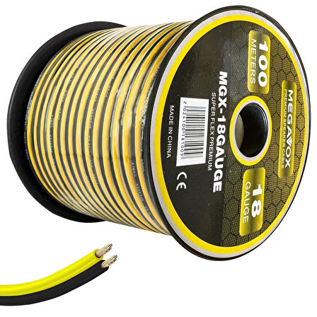 MEGAVOX MGX-18GAUGE Hoparlör Kablosu Silikon 18GA 100 Metre