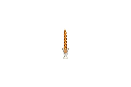 2'li Twirl Glow Gold Şamdan Mum Seti (18 cm)