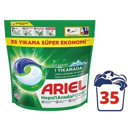 2 Adet Ariel Hepsi1Arada PODS® Kapsül Deterjan Beyazlar ve Renkliler