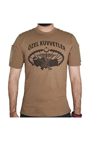 Özel Kuvvetler Yazılı Kısa Kollu Baskılı Taktik Tişört Nano