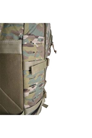 Lazer Kesim 45 Litre Multicam Kamuflaj Desenli Sırt Çantası, Taktik Çanta