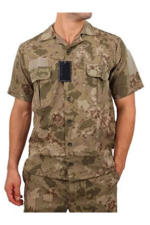 Askeri Kamuflaj Yazlık Kısa Kollu Gömlek
