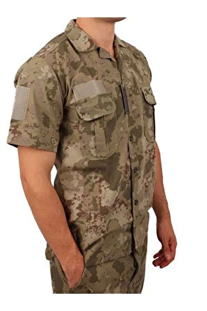 Askeri Kamuflaj Yazlık Kısa Kollu Gömlek