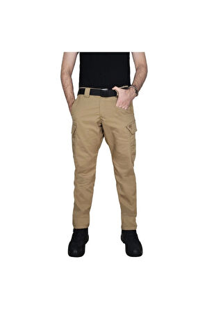 7 Cepli Taktik Pantolon Bej Rengi