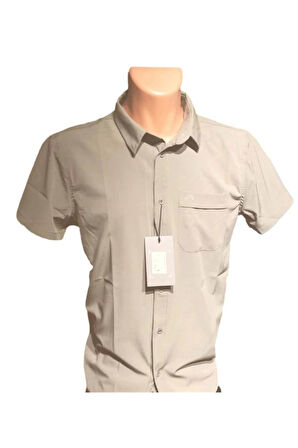 212 KISA KOLLU YAZLIK GÖMLEK - BEJ