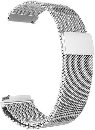 Zeblaze Btalk 2 ile uyumlu Kordon Kayış Metal Hasır Örgülü 20/hs, Siyah