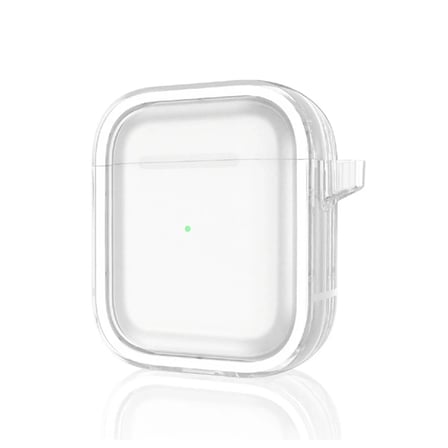 Movenchy Apple Airpods 4 (4.nesil) Shiny Şeffaf Kılıf - Beyaz