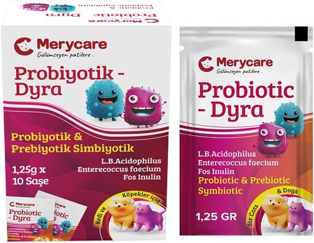 Merycare Kedi ve Köpekler için Probiotic Simbiyotik Dyra Saşe(10x1,25gr)