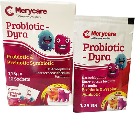 Merycare Kedi ve Köpekler için Probiotic Simbiyotik Dyra Saşe(10x1,25gr)