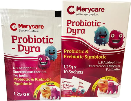 Merycare Kedi ve Köpekler için Probiotic Simbiyotik Dyra Saşe(10x1,25gr)