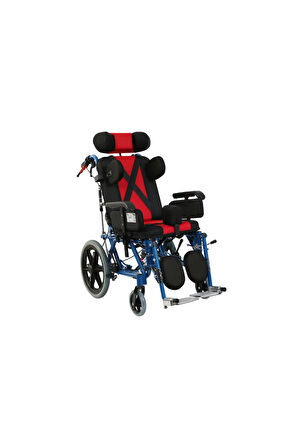 GOLFİ 16C G458C Pediatrik Çocuk Tekerlekli Sandalye - Çocuklar İçin Tekerlekli Sandalye Minder Hediyeli
