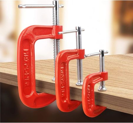 ® 3’lü Mini C Tipi İşkence Mengenesi Seti – 25 mm, 50 mm, 75 mm | Karbon Çelik Gövde, Döküm Metal Sıkıştırma Aparatı | Ahşap, Metal, Hobi ve Atölye Kullanımı İçin