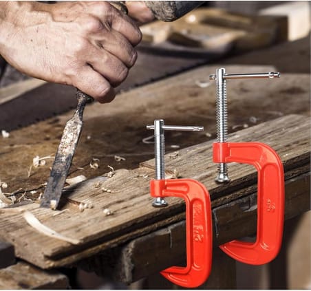 ® 3’lü Mini C Tipi İşkence Mengenesi Seti – 25 mm, 50 mm, 75 mm | Karbon Çelik Gövde, Döküm Metal Sıkıştırma Aparatı | Ahşap, Metal, Hobi ve Atölye Kullanımı İçin