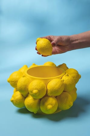 Limon Yatay Silikon Mum Kalıbı