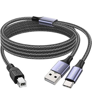 ZR361 Ads 501 Type-C 2 İn 1 Yazıcı Kablosu