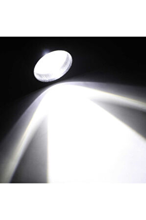 Ultra Çift Yönlü Güçlü Pilli Led El Feneri 2000 Lümen 6W Cob Led Su Geçirmez Zoomlu 3 Modlu