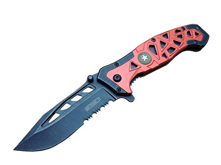 Lanmark MX50 Testereli Outdoor Çakı 21 cm - Otomatik