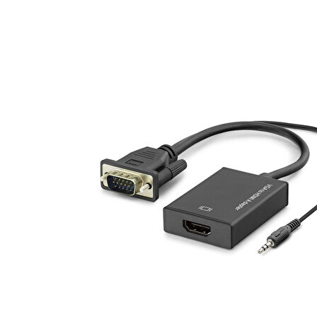 Vga To Hdmı F Çevirici + Audıo 1080P Siyah HDX7794